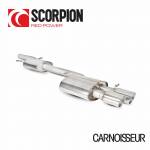 Scorpion Cat back resonated exhaust system (standard outlet) to fit Audi A4