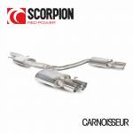 Scorpion Cat back resonated exhaust system (quad outlet) to fit Audi A4