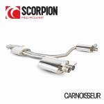 Scorpion Resonated half system inc active exhaust valve to fit Audi RS4